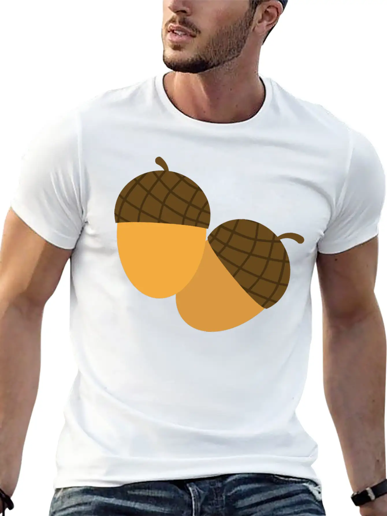 Acorns Essential Cotton Tee For Daily Outfits – Unisex Style