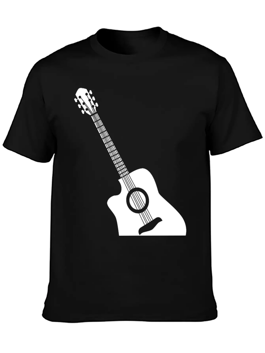 Acoustic Guitar Classic Cotton Tee – Unisex Comfort For Any Season
