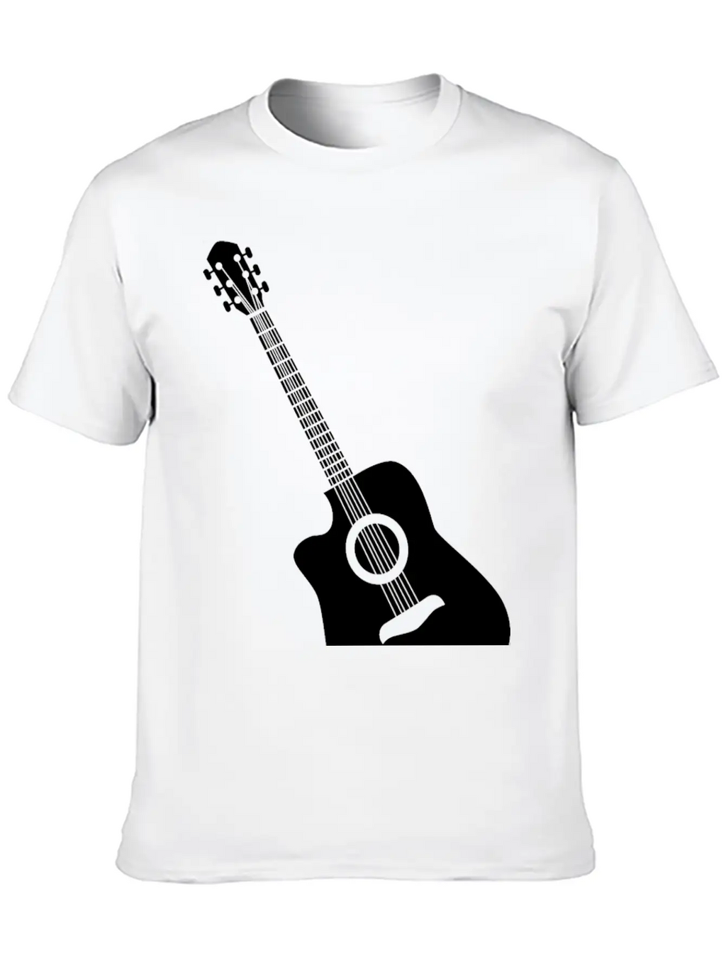 Acoustic Guitar Classic Cotton Tee – Unisex Comfort For Any Season