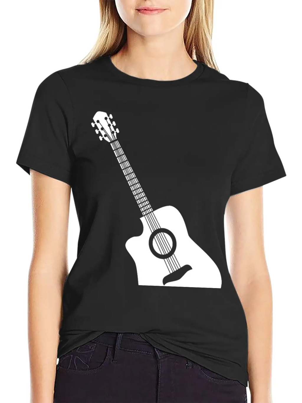Acoustic Guitar Classic Cotton Tee – Unisex Comfort For Any Season