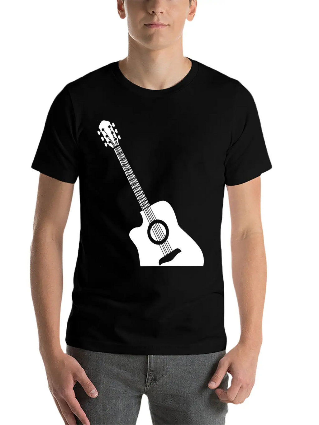 Acoustic Guitar Classic Cotton Tee – Unisex Comfort For Any Season