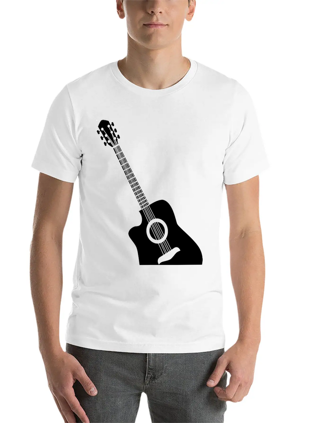 Acoustic Guitar Classic Cotton Tee – Unisex Comfort For Any Season