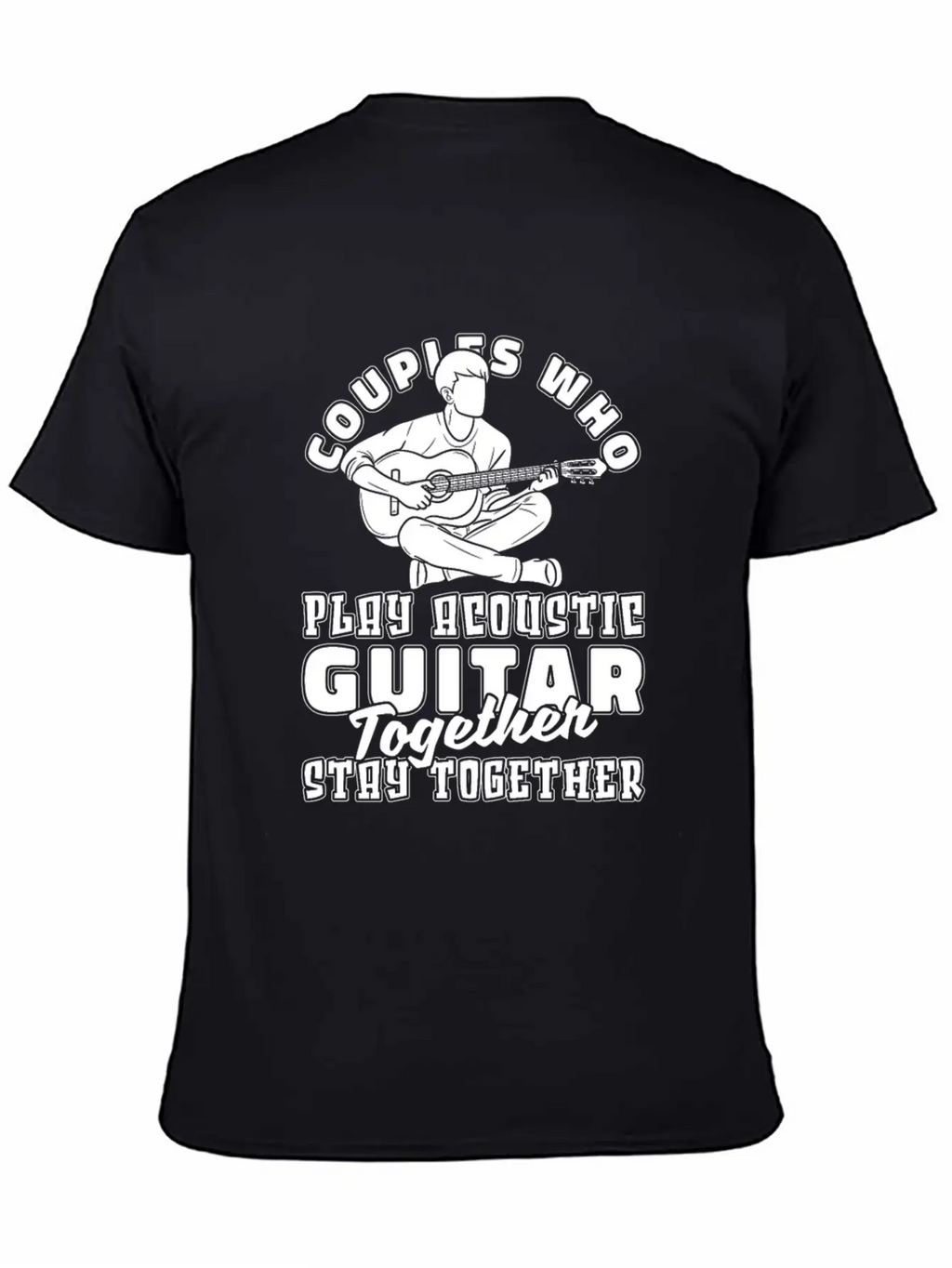Acoustic Guitar Couple Classic Cotton Tee – Unisex Comfort For Any Season