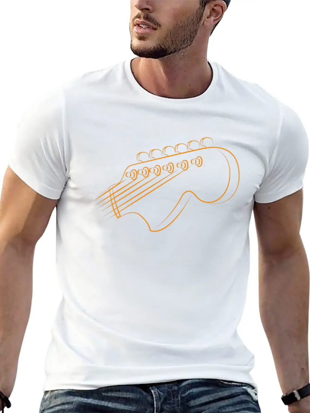 Acoustic Guitar Guitarist Breathable Graphic T-Shirt – Perfect For Casual Days