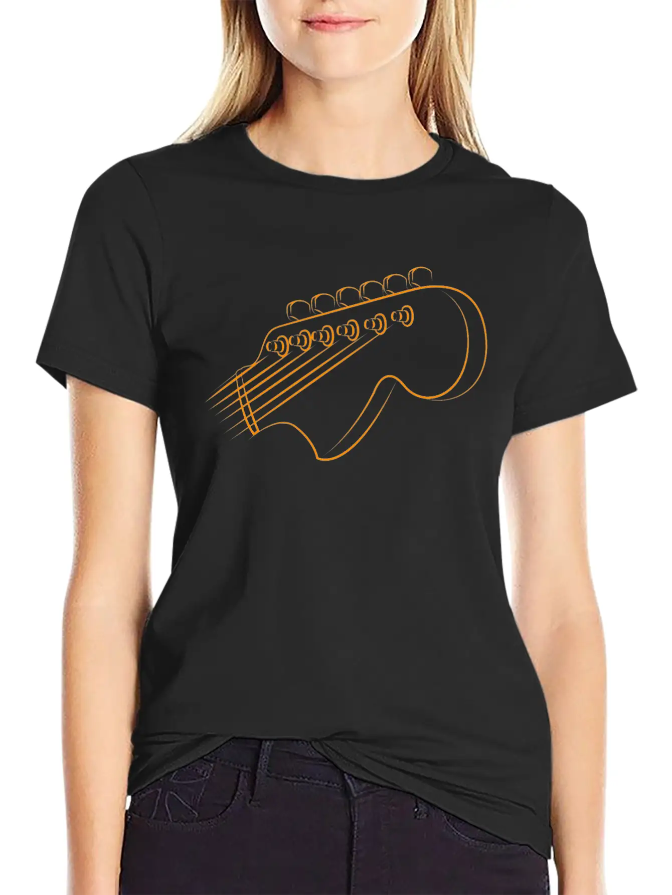 Acoustic Guitar Guitarist Breathable Graphic T-Shirt – Perfect For Casual Days