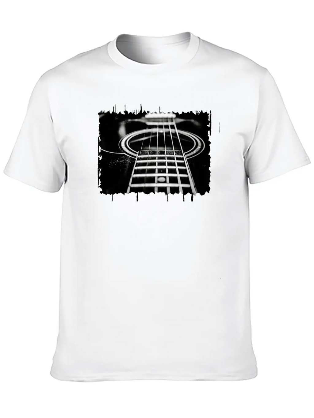 Acoustic Guitar Unisex Casual T-Shirt – Clean Design For Daily Comfort