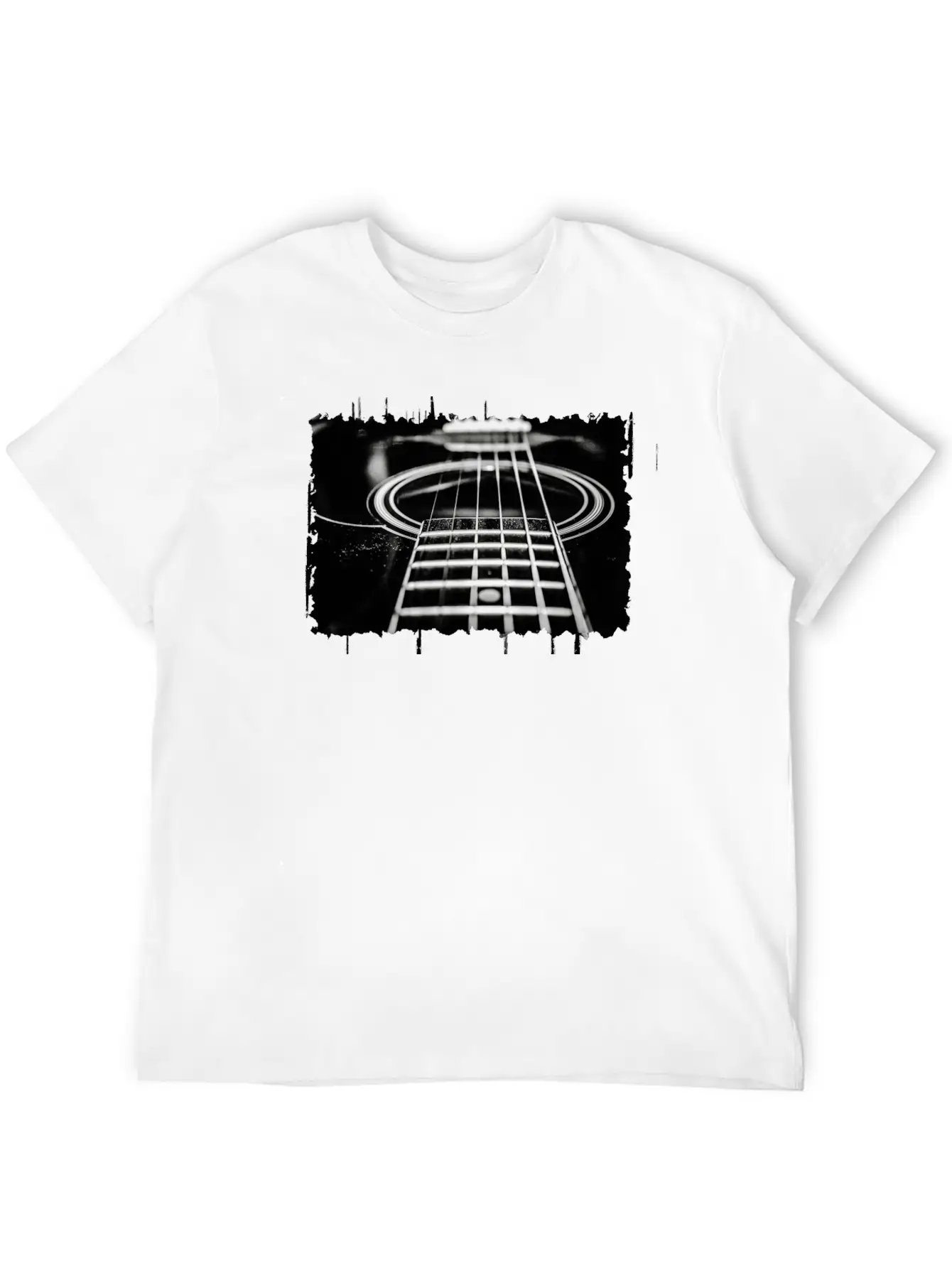 Acoustic Guitar Unisex Casual T-Shirt – Clean Design For Daily Comfort