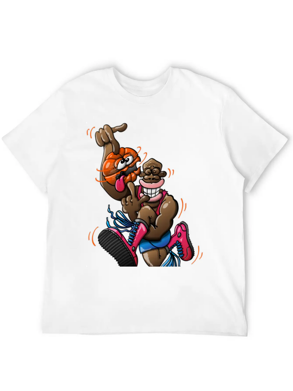 Acrobatic Basketball Classic Cotton Tee – Unisex Comfort For Any Season