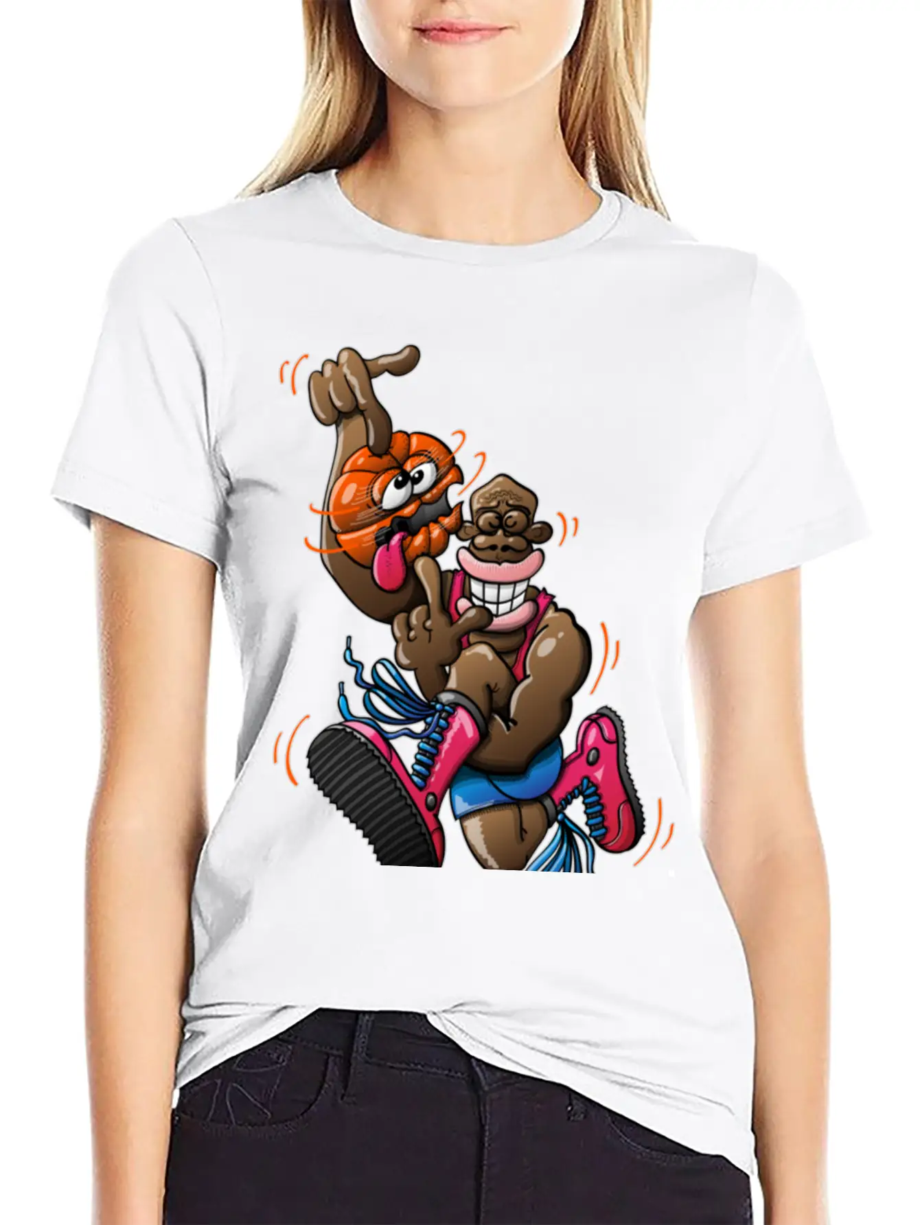 Acrobatic Basketball Classic Cotton Tee – Unisex Comfort For Any Season
