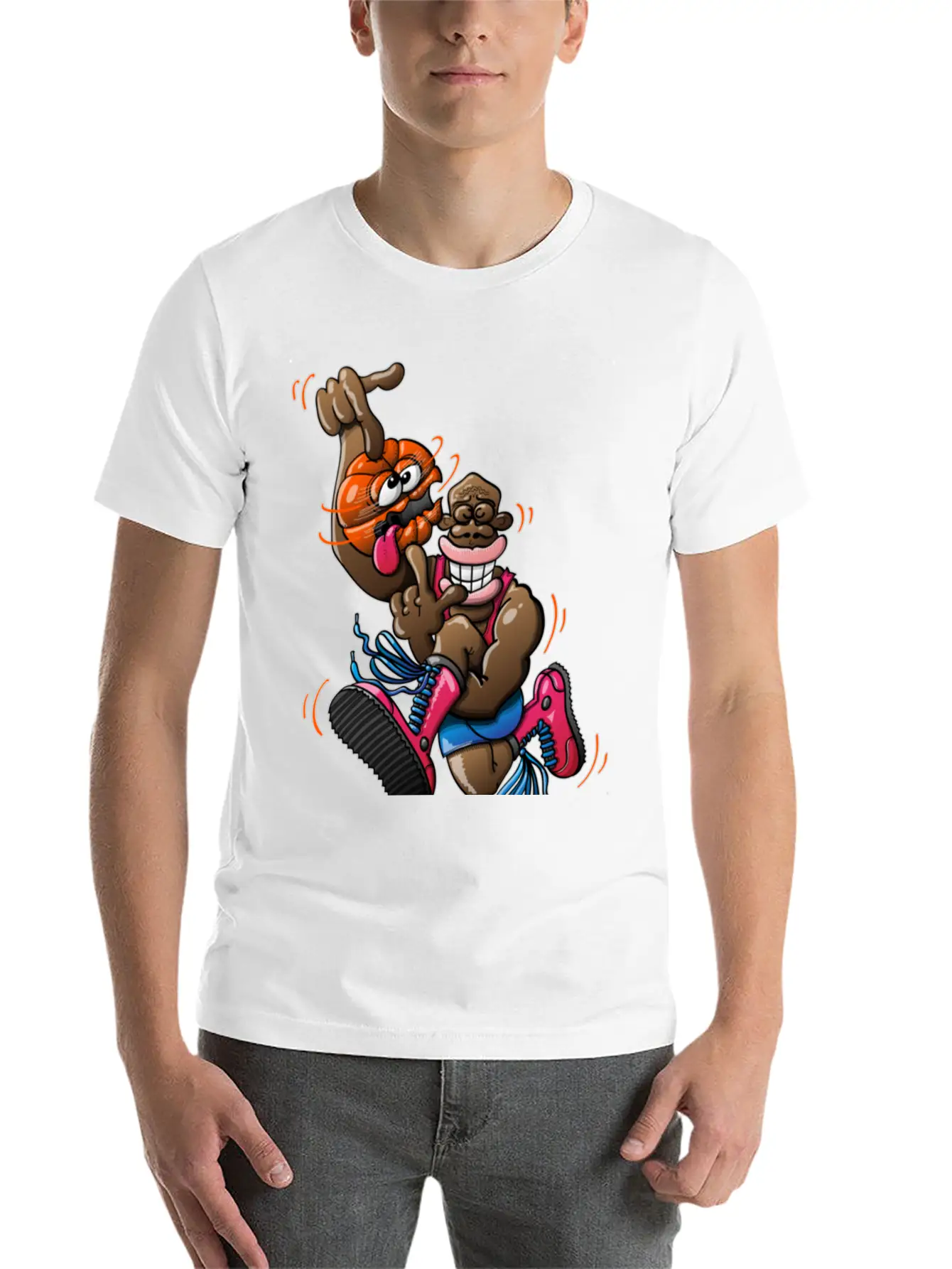 Acrobatic Basketball Classic Cotton Tee – Unisex Comfort For Any Season