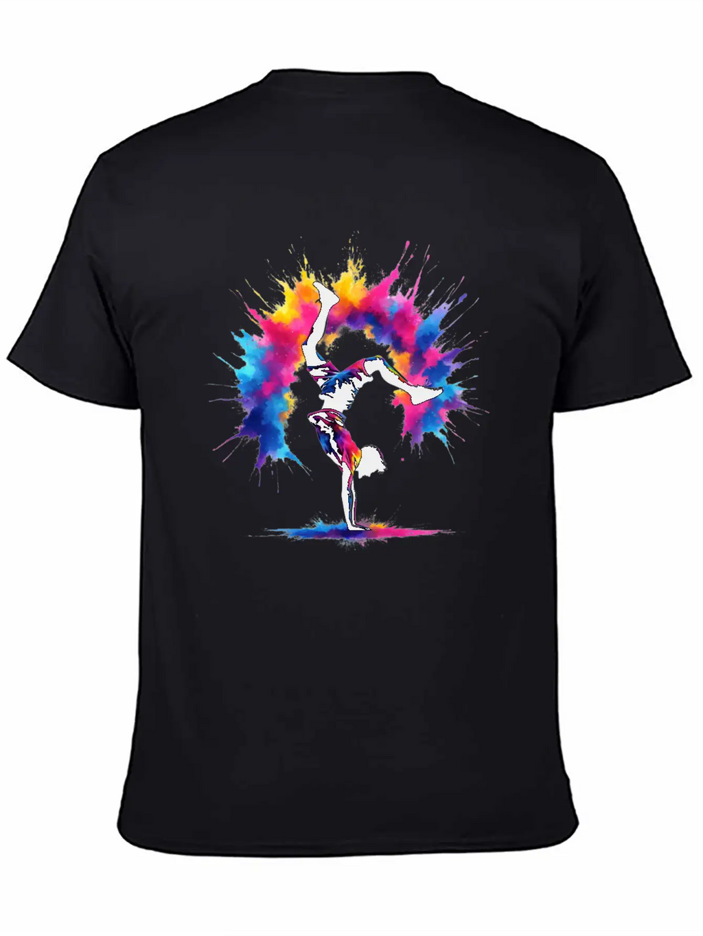 Acrobatics Cart Wheel Colorful Men Sport Breathable Soft Cotton T-Shirt – Timeless Casual Look