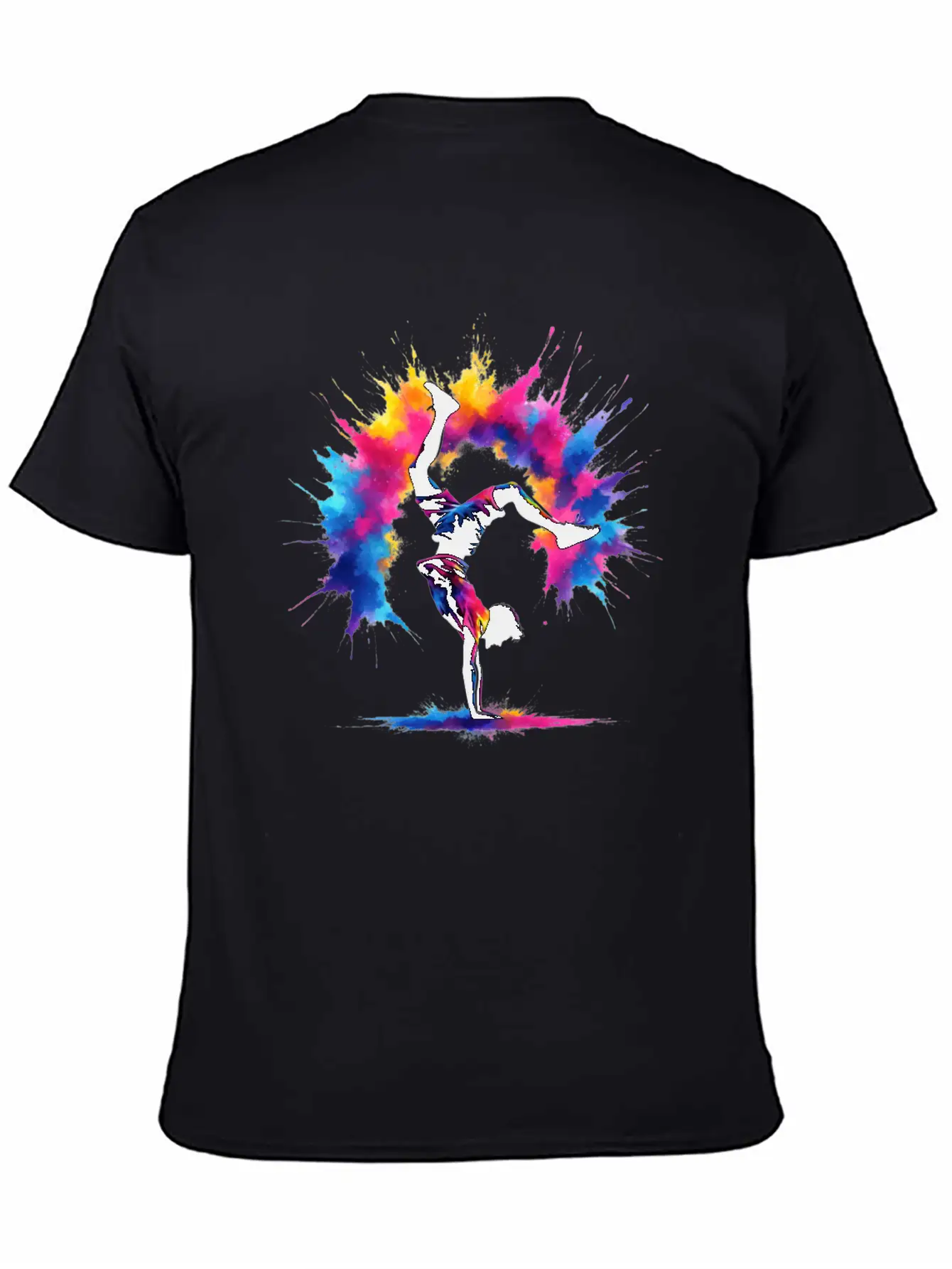 Acrobatics Cart Wheel Colorful Men Sport Breathable Soft Cotton T-Shirt – Timeless Casual Look