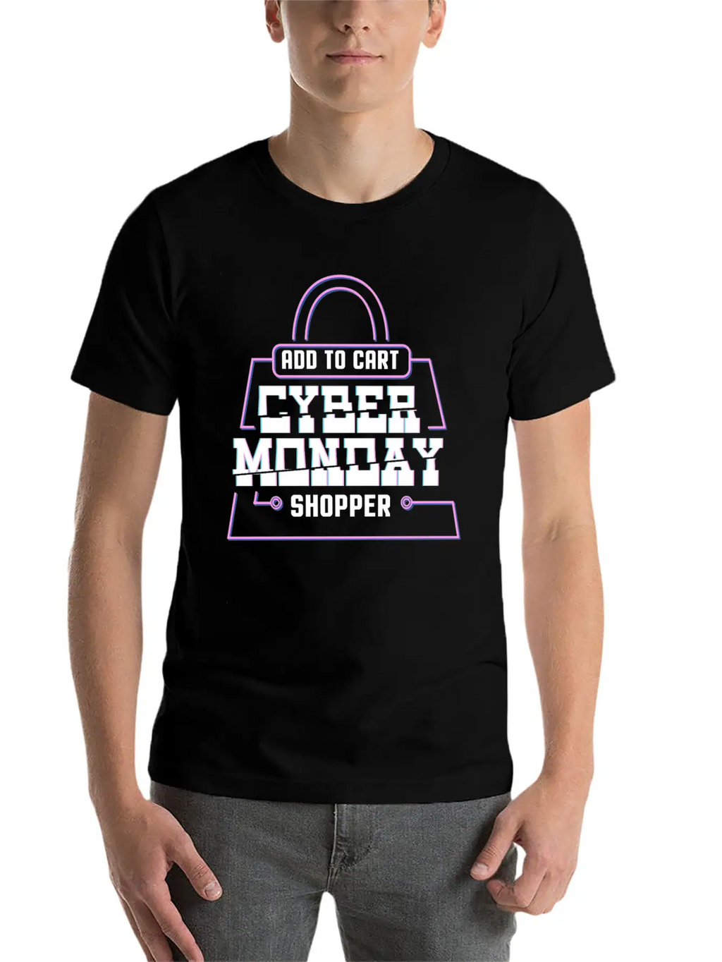 Add To Cart Cyber Monday Shopper Relaxed Everyday Tee – Lightweight And Durable Cotton