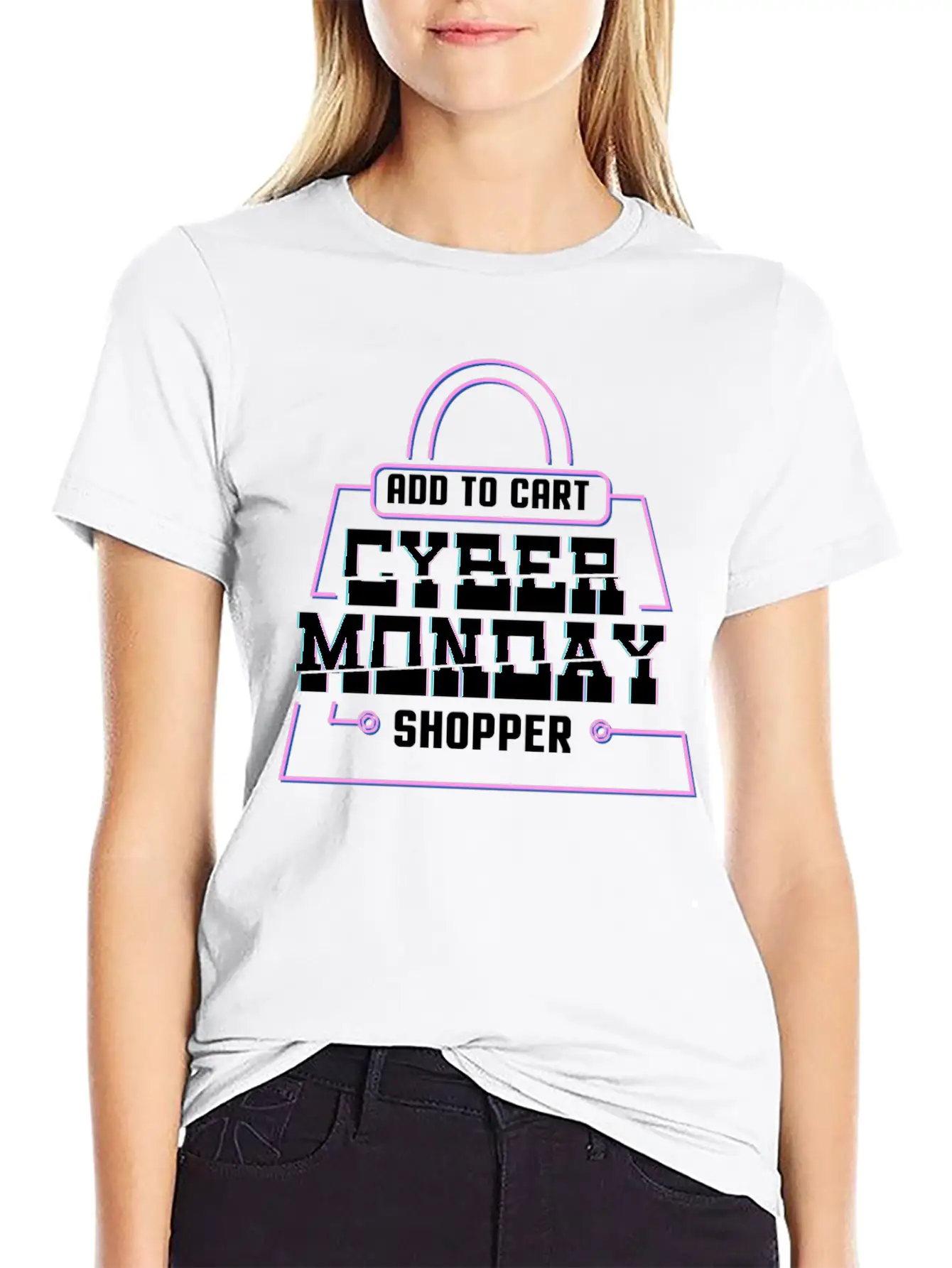 Add To Cart Cyber Monday Shopper Relaxed Everyday Tee – Lightweight And Durable Cotton