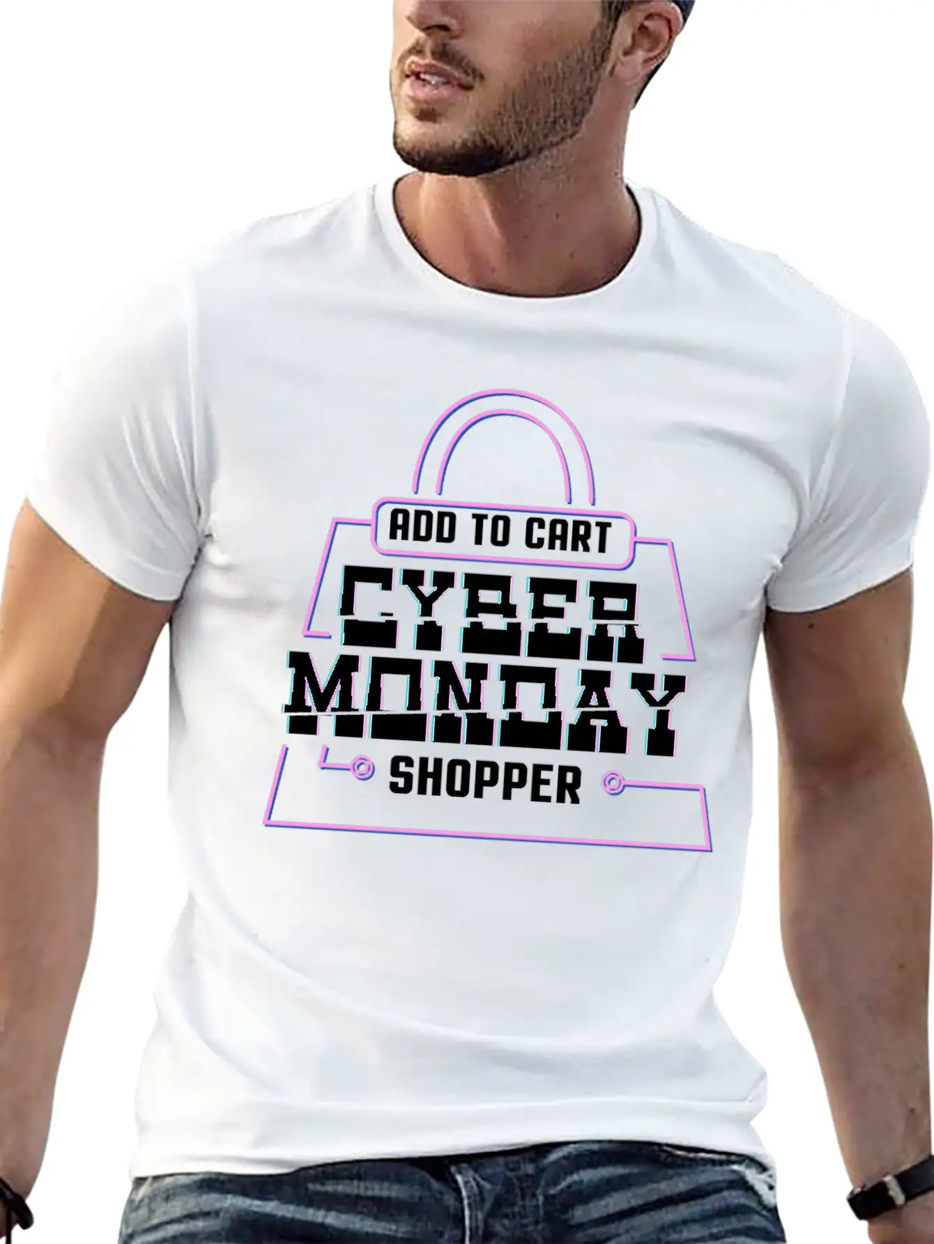 Add To Cart Cyber Monday Shopper Relaxed Everyday Tee – Lightweight And Durable Cotton