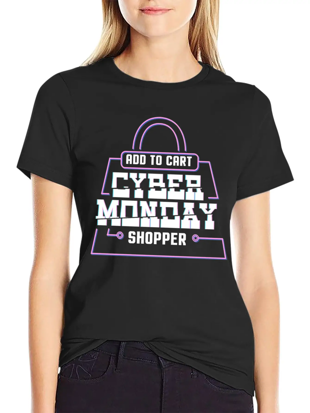 Add To Cart Cyber Monday Shopper Relaxed Everyday Tee – Lightweight And Durable Cotton