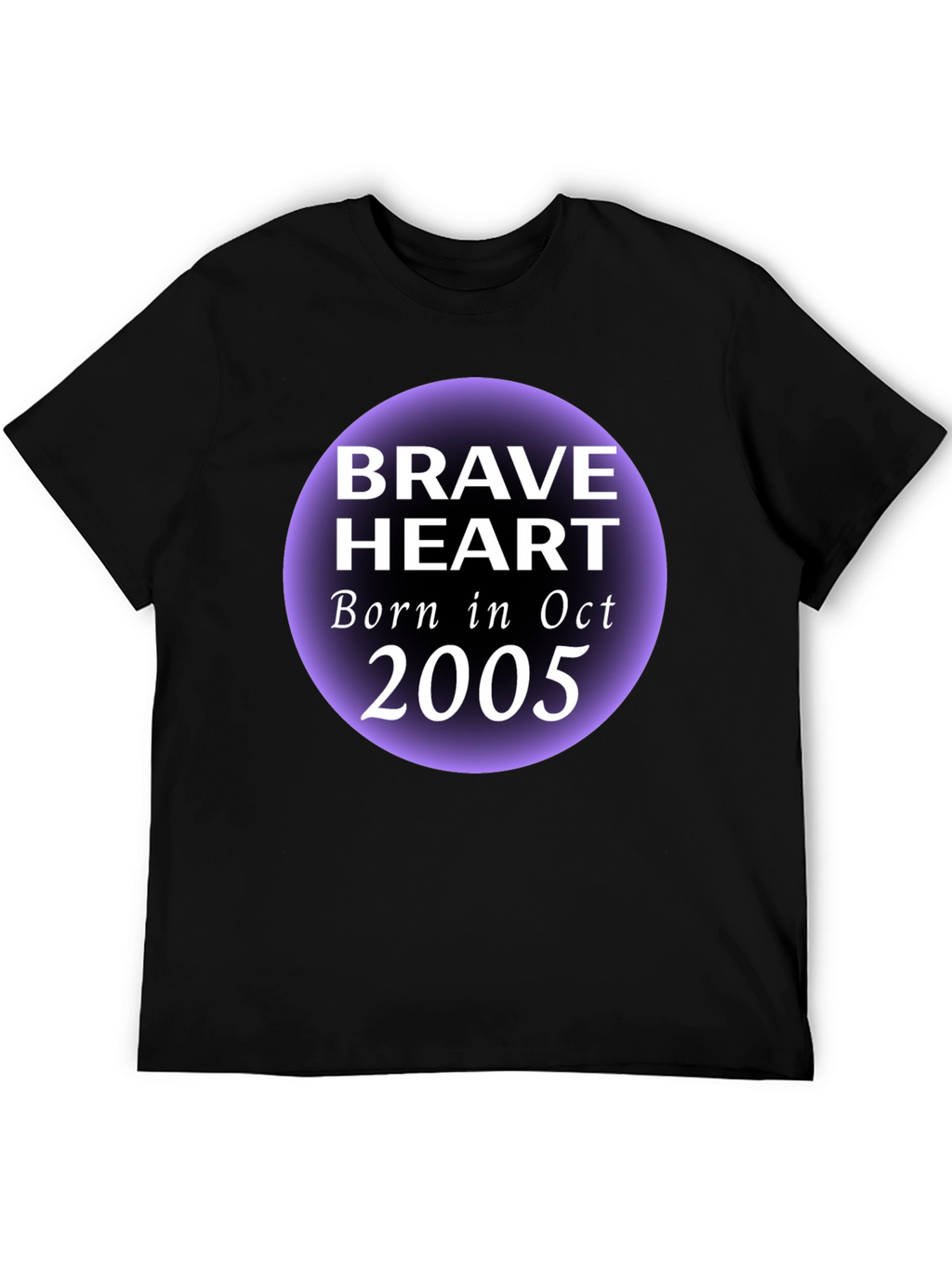 Brave Heart Oct 2005 Black Graphic T-Shirt