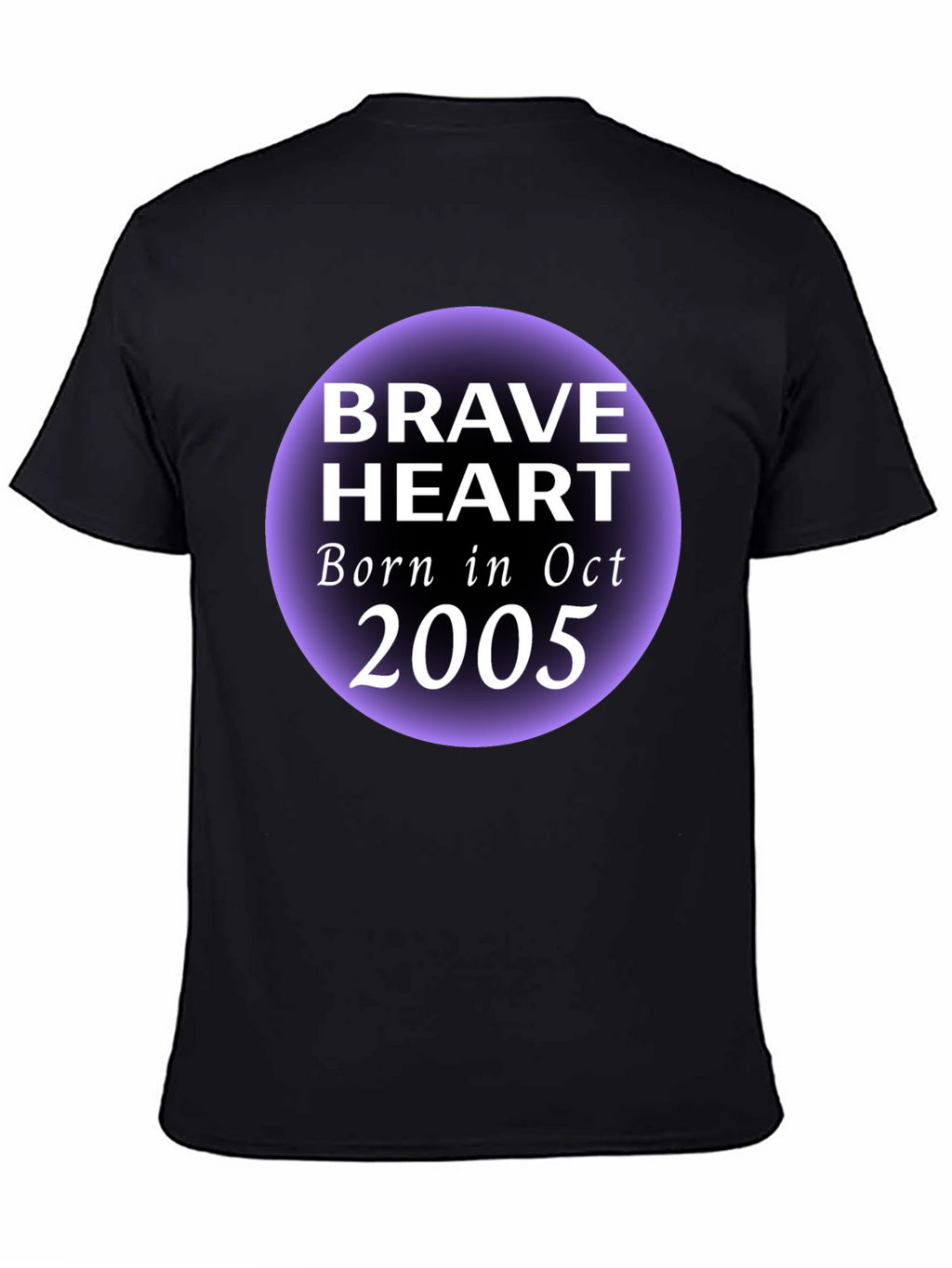 Brave Heart Oct 2005 Black Graphic T-Shirt