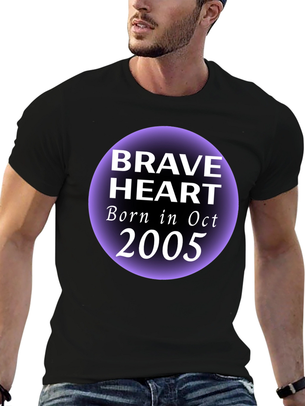 Brave Heart Oct 2005 Black Graphic T-Shirt