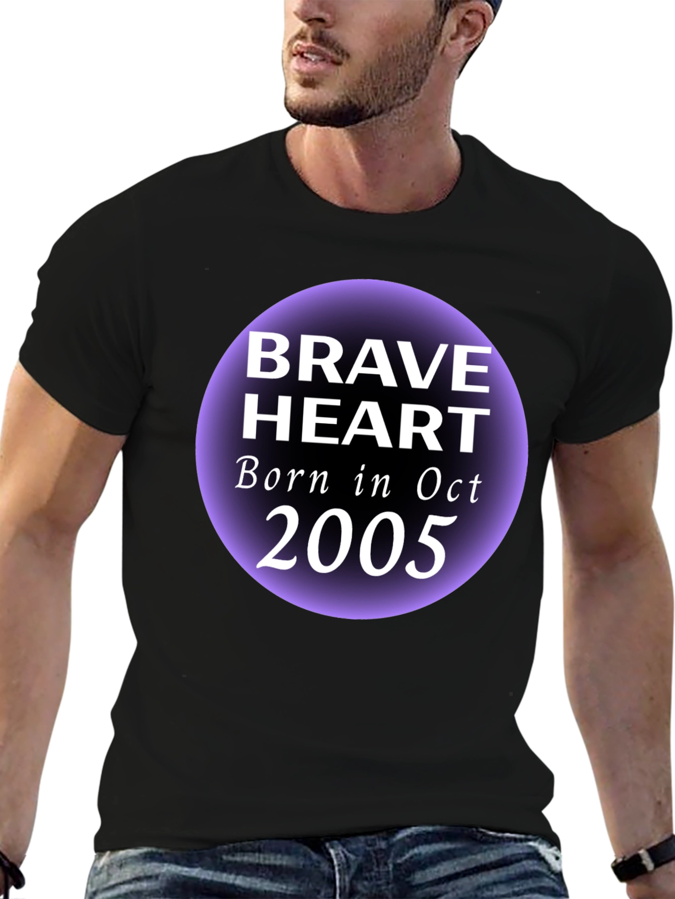 Brave Heart Oct 2005 Black Graphic T-Shirt