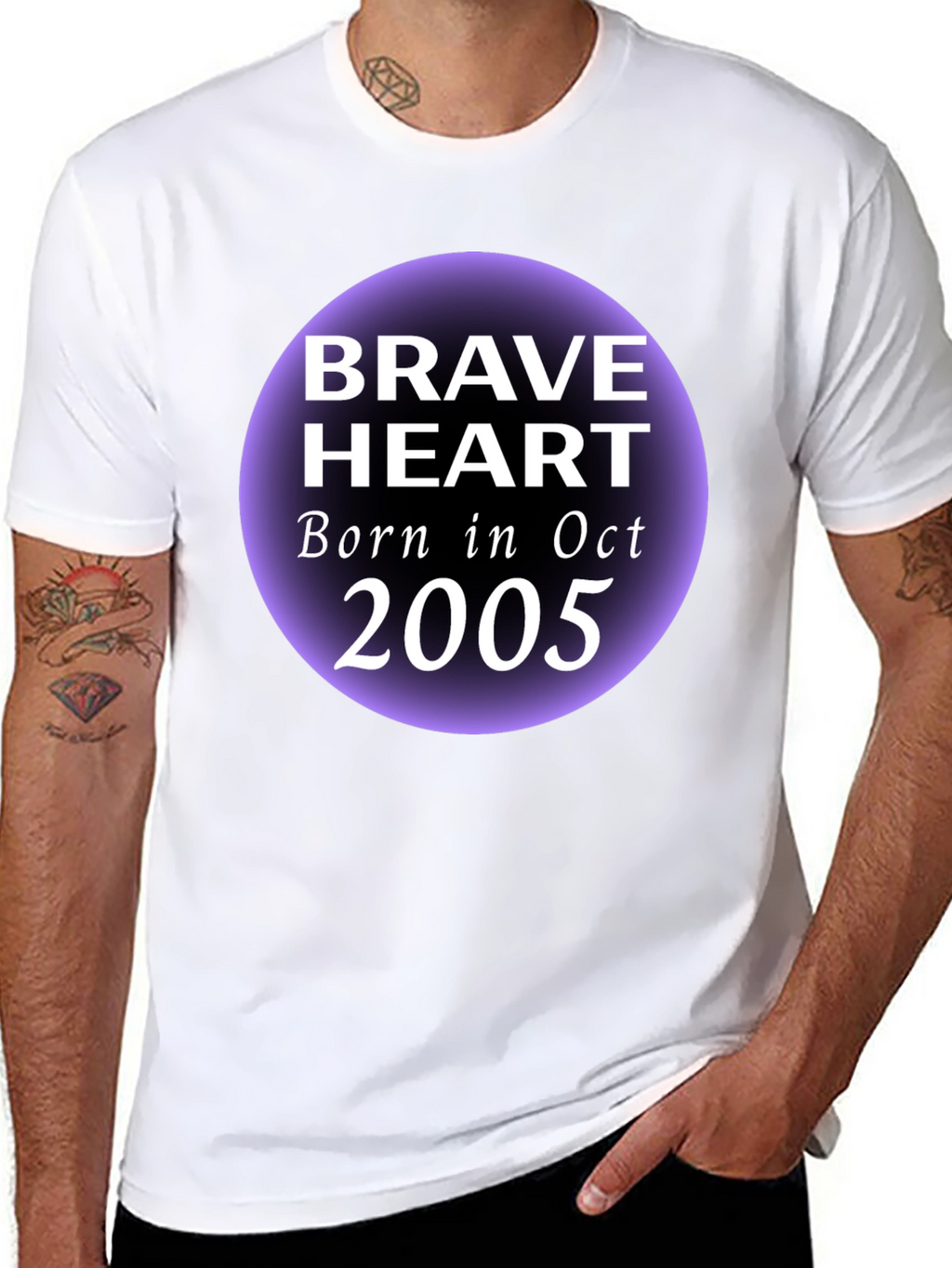 Brave Heart Oct 2005 Black Graphic T-Shirt