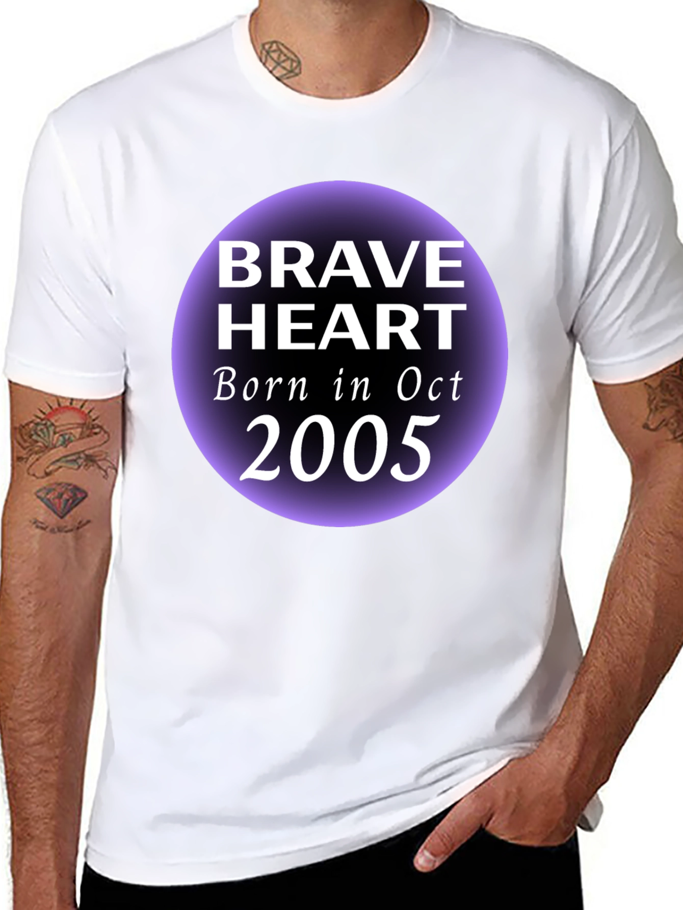 Brave Heart Oct 2005 Black Graphic T-Shirt