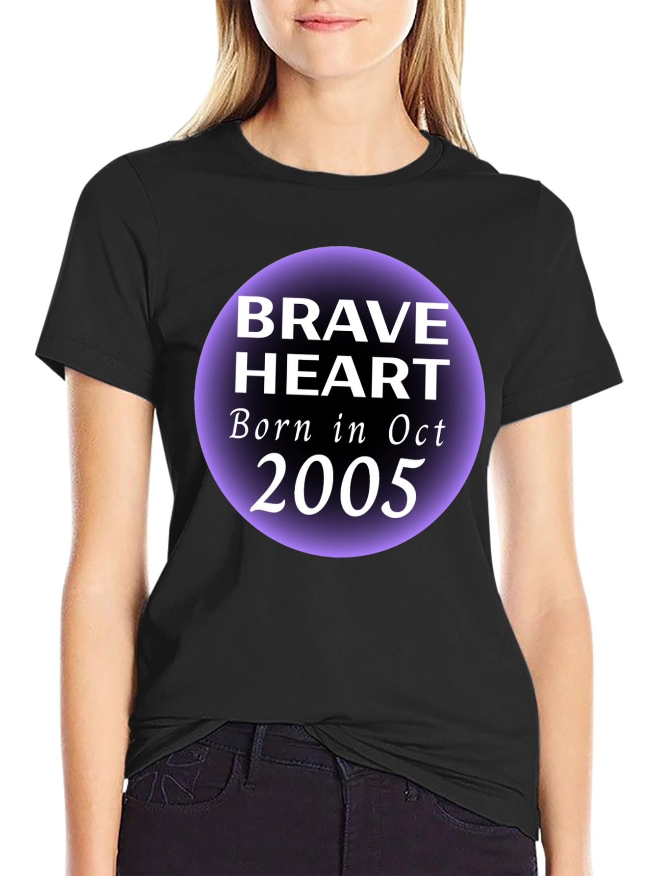 Brave Heart Oct 2005 Black Graphic T-Shirt