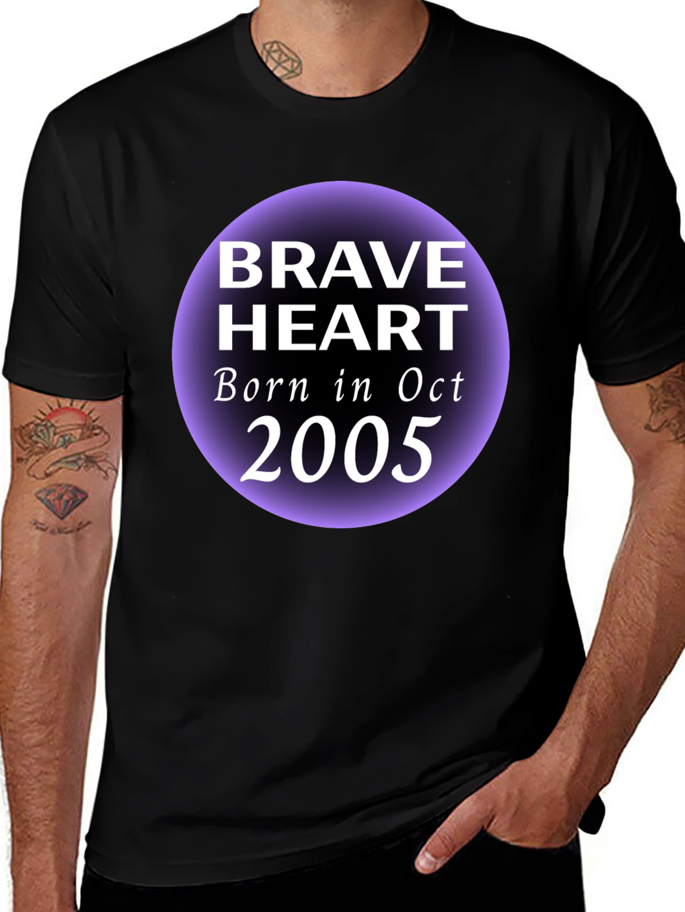 Brave Heart Oct 2005 Black Graphic T-Shirt