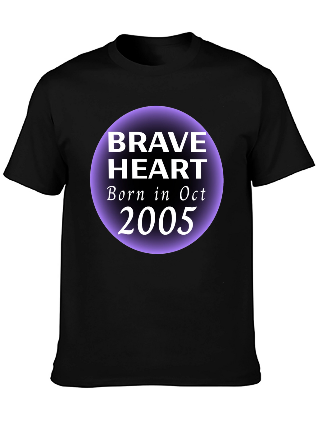 Brave Heart Oct 2005 Black Graphic T-Shirt