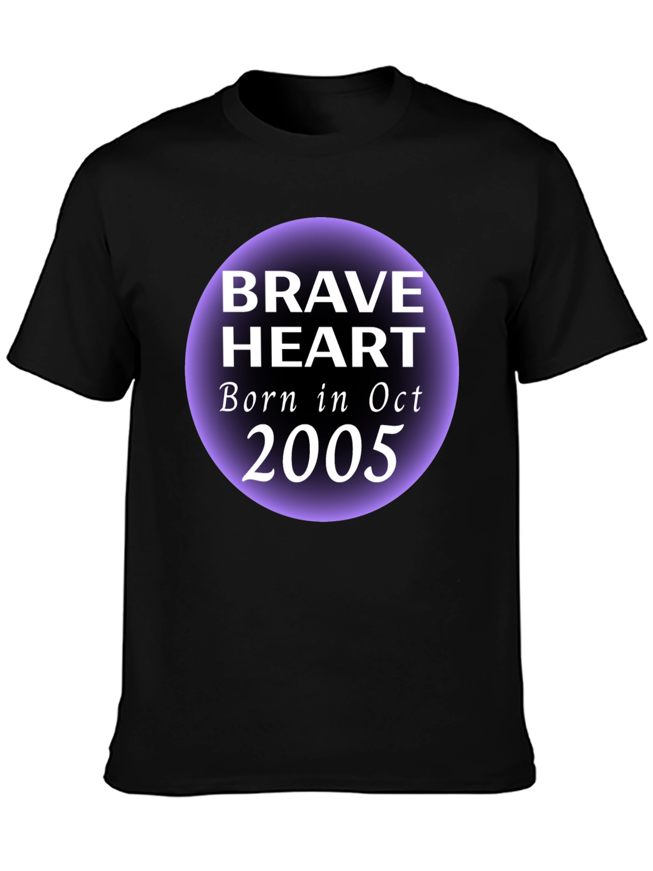 Brave Heart Oct 2005 Black Graphic T-Shirt