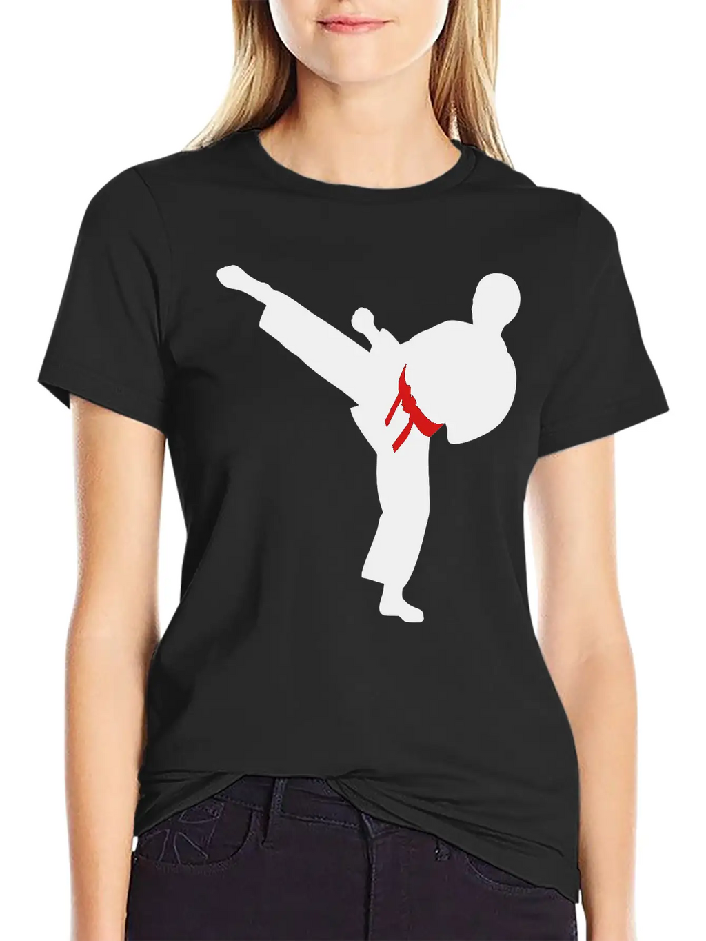 Adult Brown Cap With Silver Figure And Blu Belt Timeless Short Sleeve Tee – Comfy And Minimalist Design