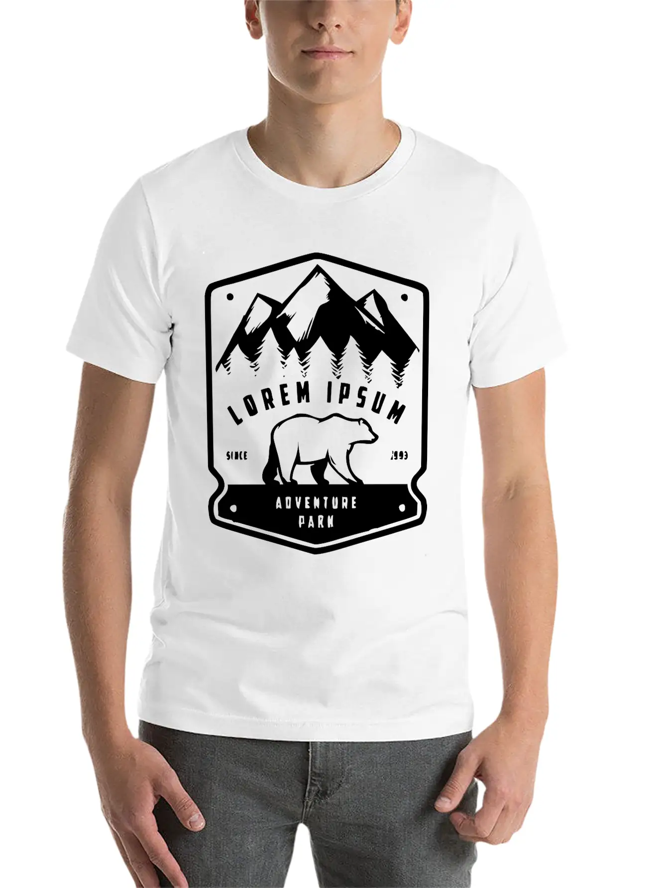 Adventure Park Logo Essential Unisex Summer Tee – Soft Cotton Casual Fit