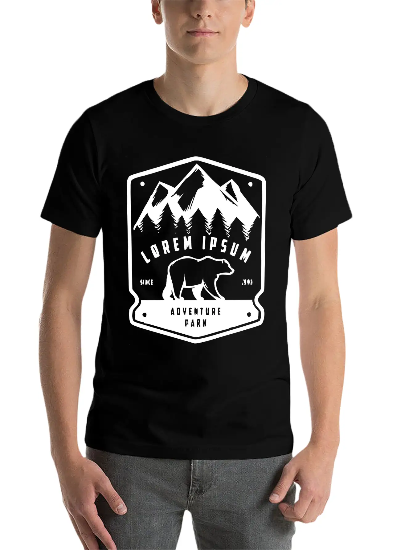 Adventure Park Logo Essential Unisex Summer Tee – Soft Cotton Casual Fit