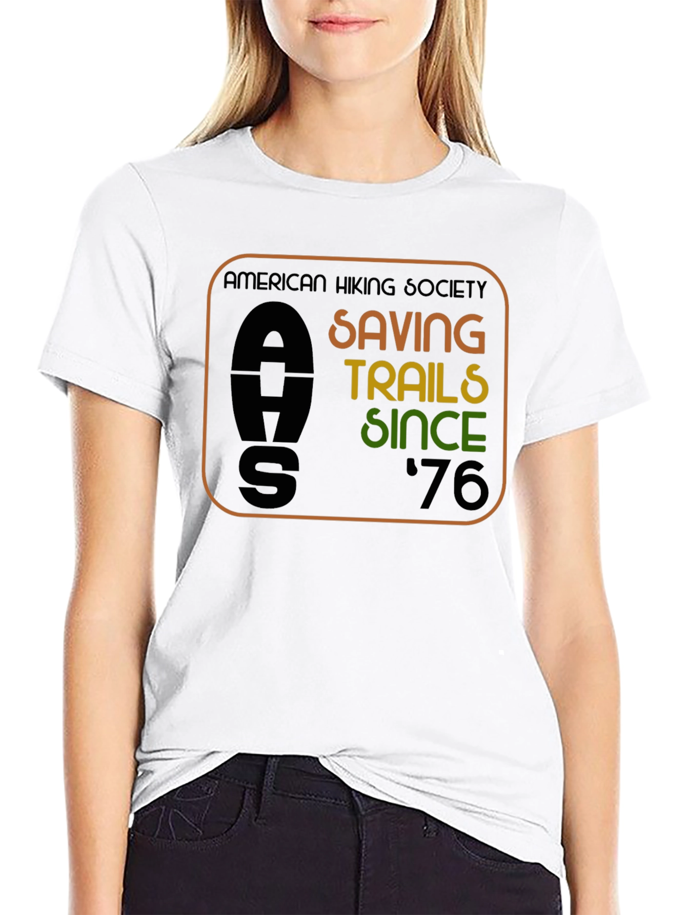 American Hiking Society Tee - Saving Trails Since 76