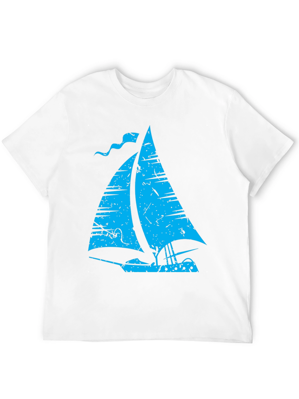 Vintage Sailboat Graphic T-Shirt - Black