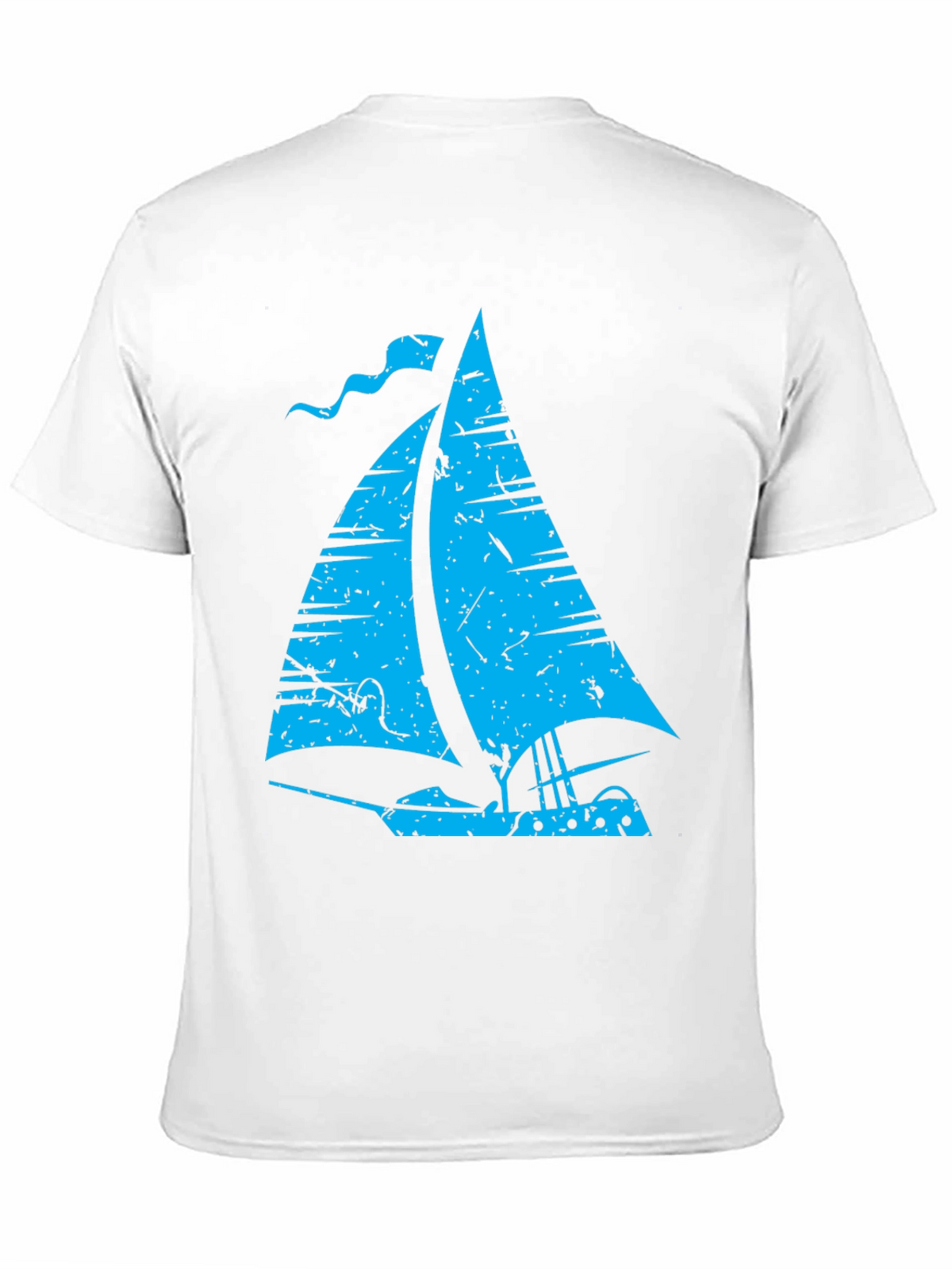 Vintage Sailboat Graphic T-Shirt - Black