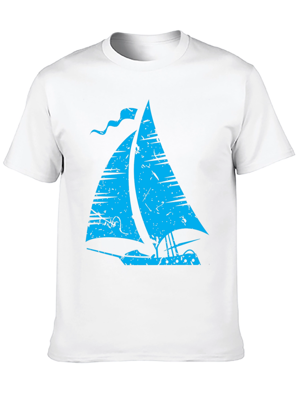 Vintage Sailboat Graphic T-Shirt - Black