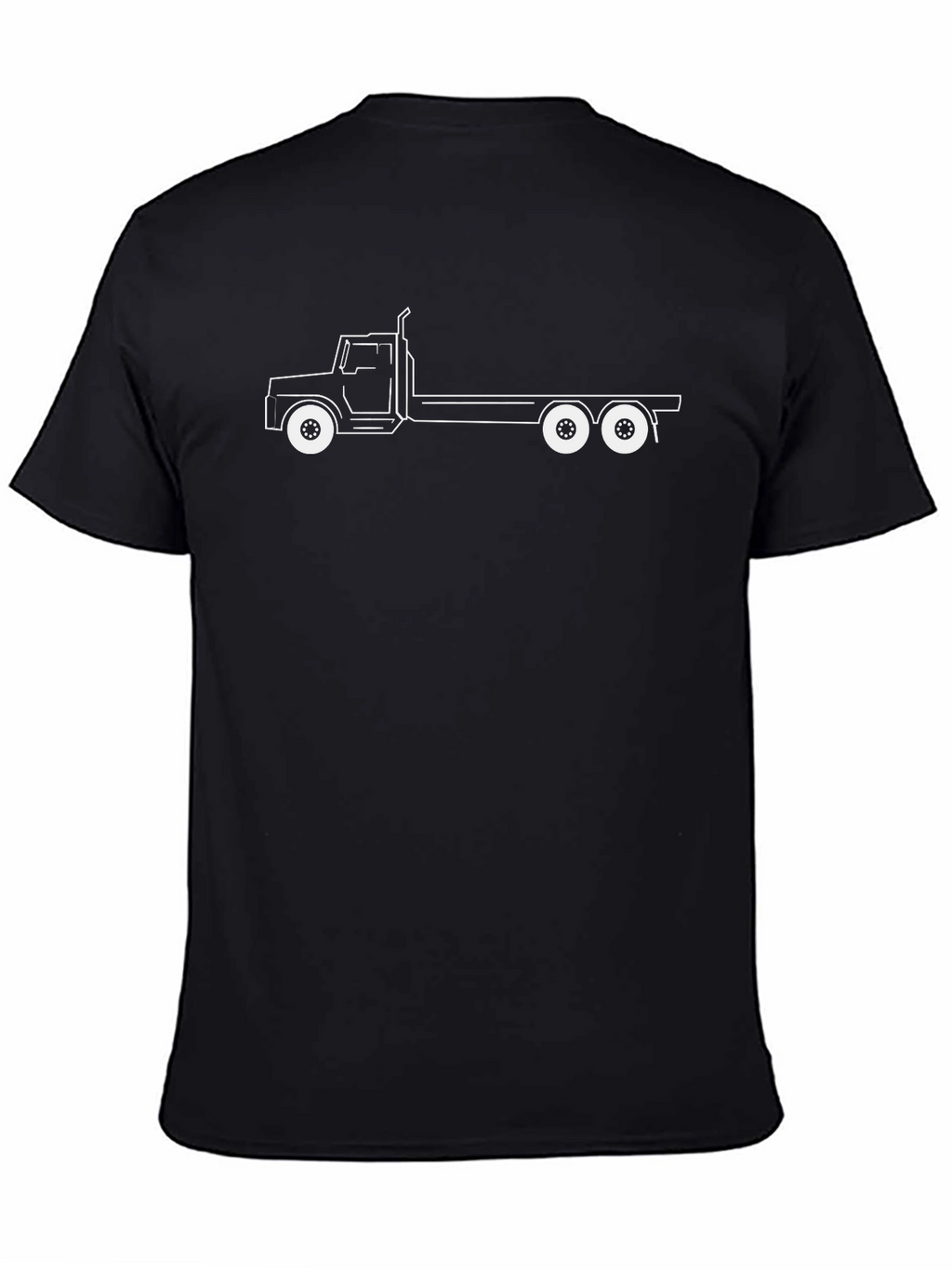 Truck Outline Graphic T-Shirt - Classic Black Tee
