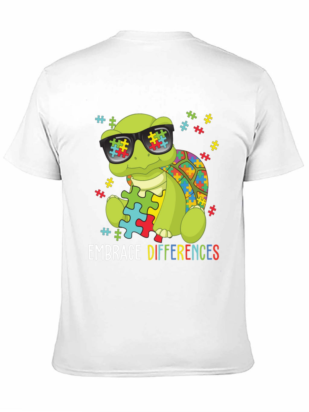 Autism Awareness Turtle T-Shirt - Embrace Differences