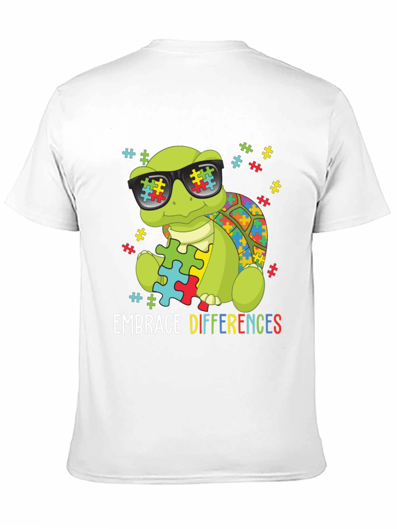 Autism Awareness Turtle T-Shirt - Embrace Differences