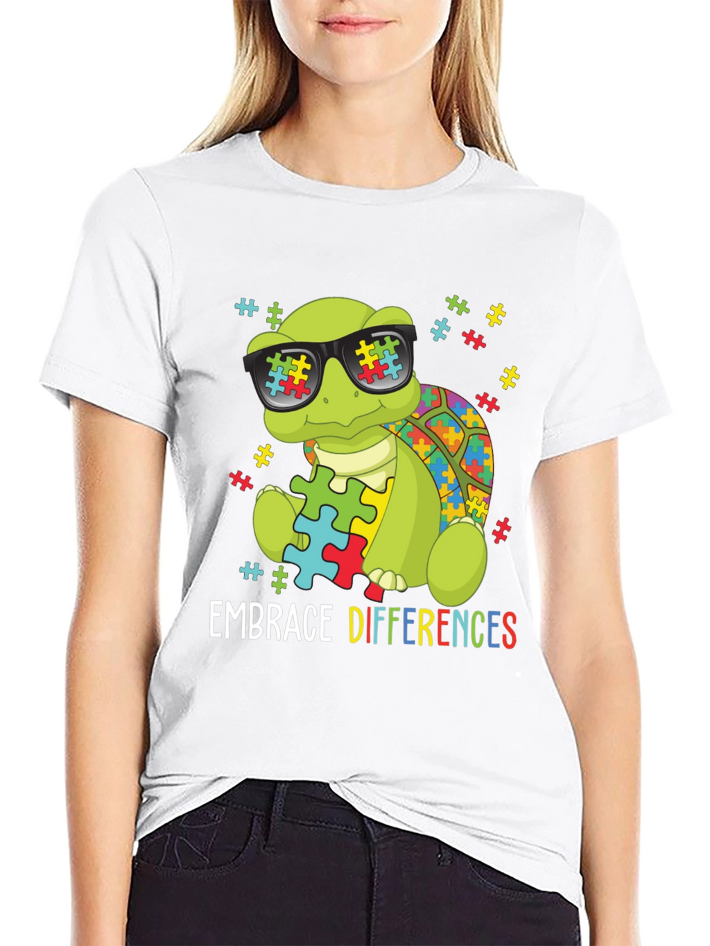 Autism Awareness Turtle T-Shirt - Embrace Differences