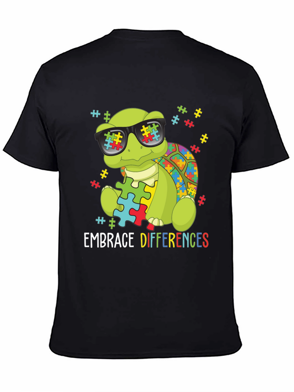 Autism Awareness Turtle T-Shirt - Embrace Differences