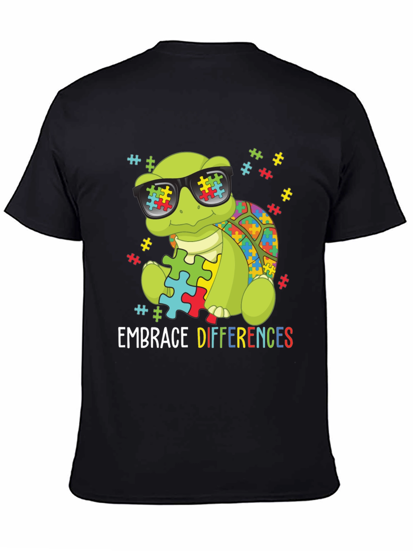 Autism Awareness Turtle T-Shirt - Embrace Differences