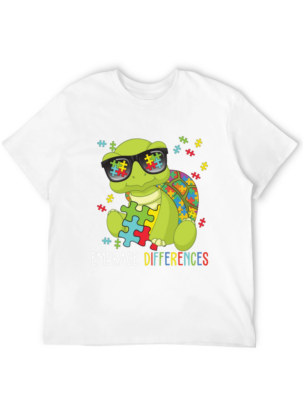 Autism Awareness Turtle T-Shirt - Embrace Differences