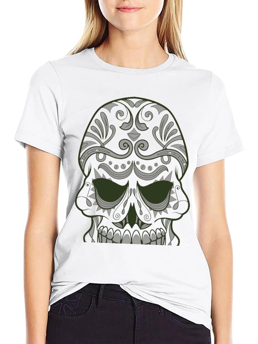 Skull Graphic Tee - Dark Style