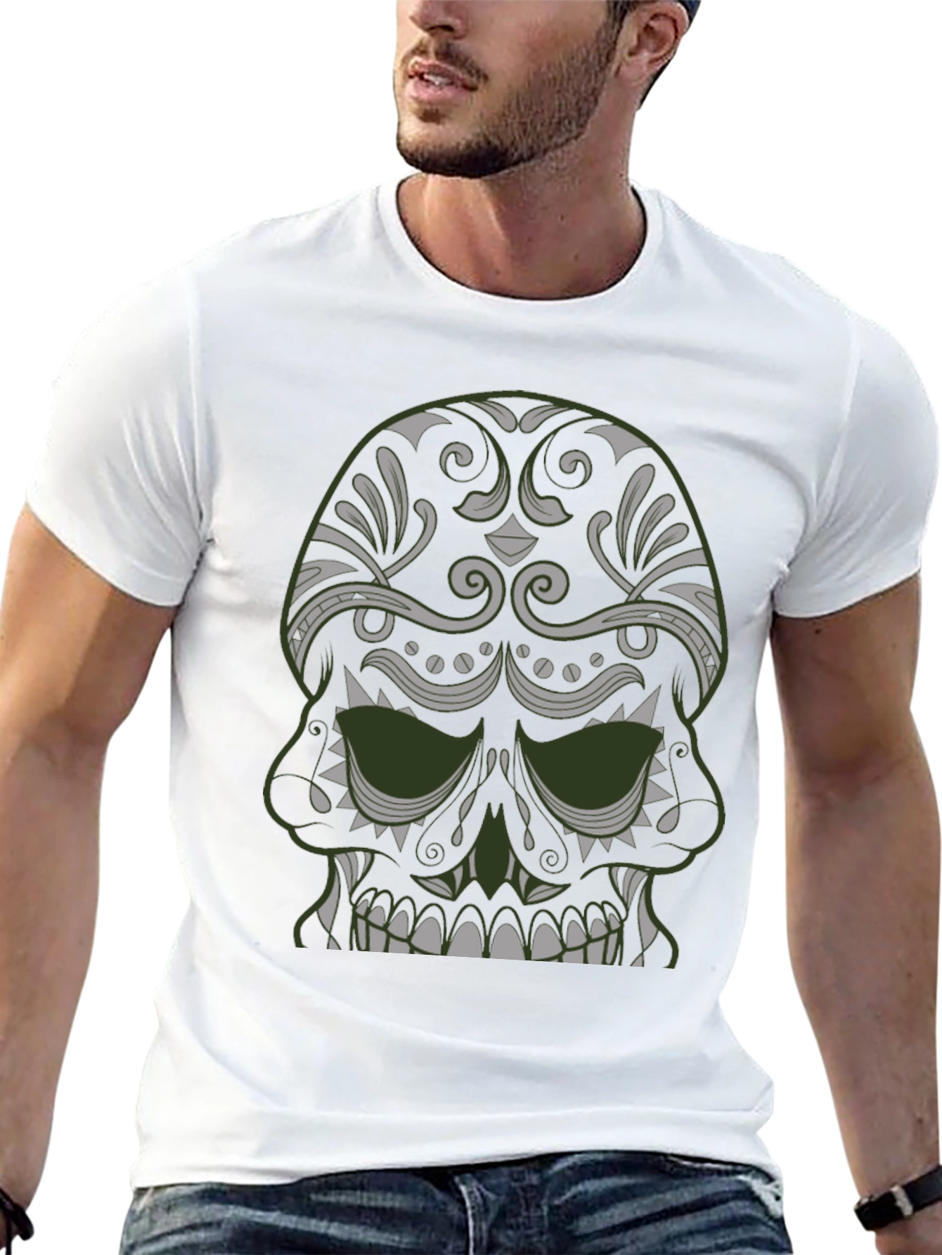 Skull Graphic Tee - Dark Style