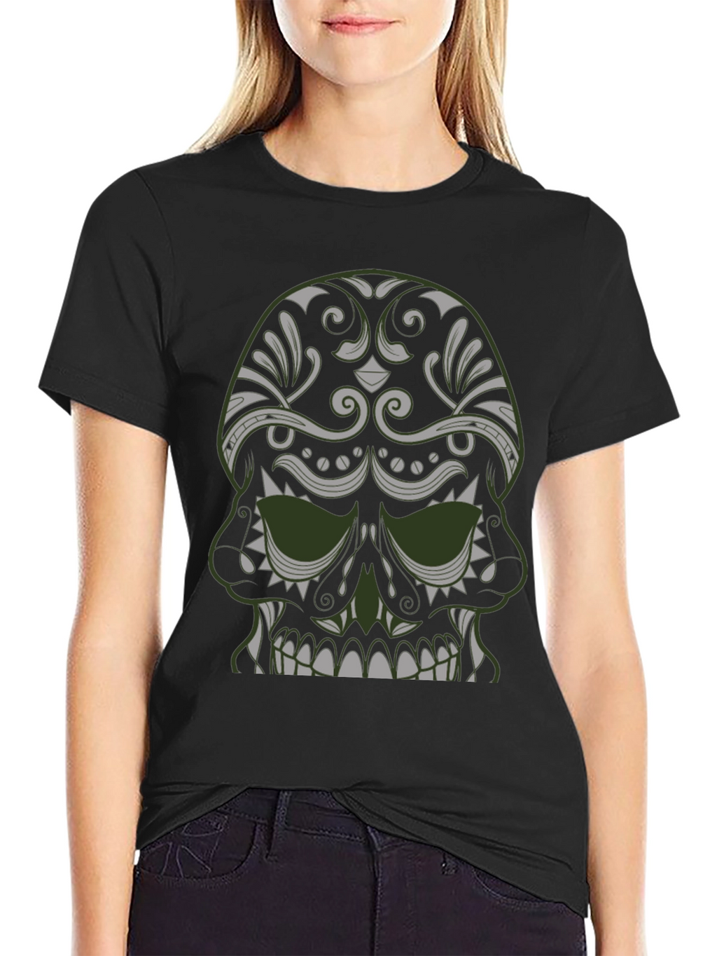Skull Graphic Tee - Dark Style