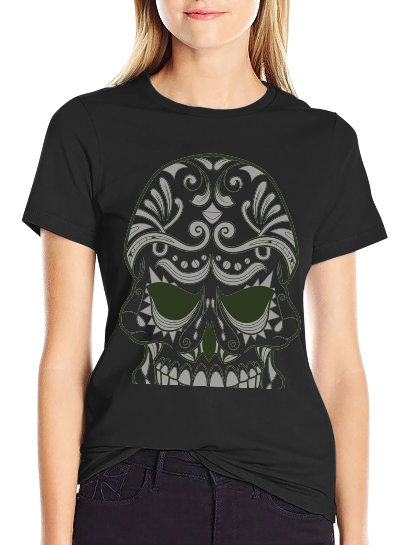 Skull Graphic Tee - Dark Style