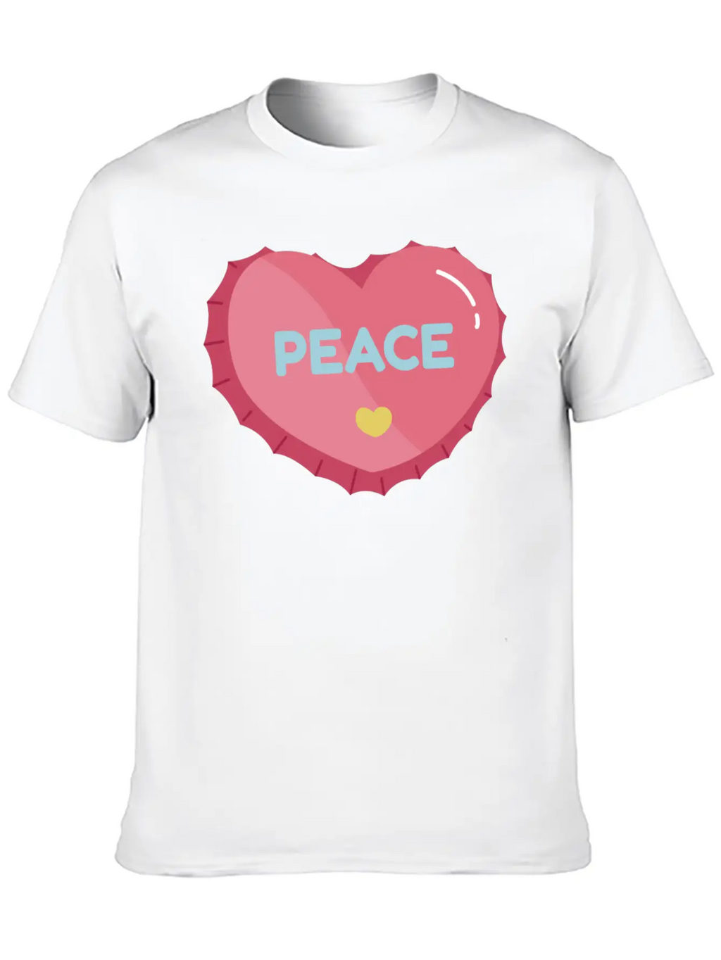 Aesthetic Heart Bottle Cap Breathable Graphic T-Shirt – Perfect For Casual Days