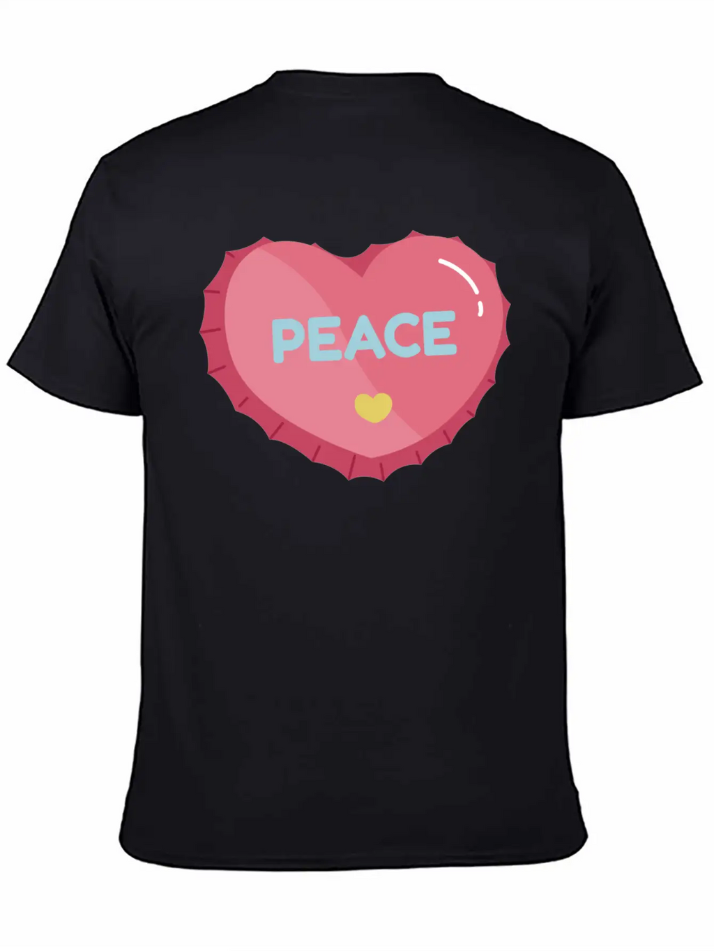 Aesthetic Heart Bottle Cap Breathable Graphic T-Shirt – Perfect For Casual Days